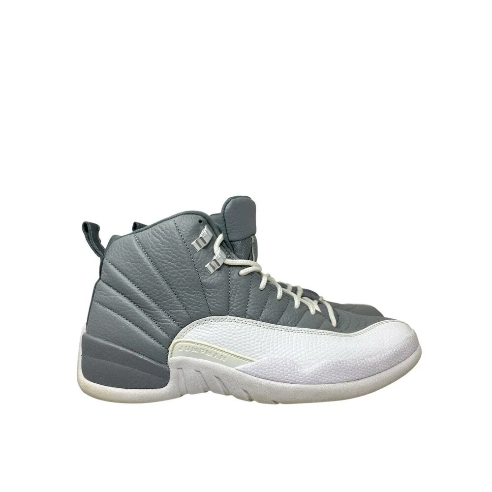 Nike Air Jordan 12 Sneakers Mens 9.5 Gray Retro Stealth Basketball CT8013-015